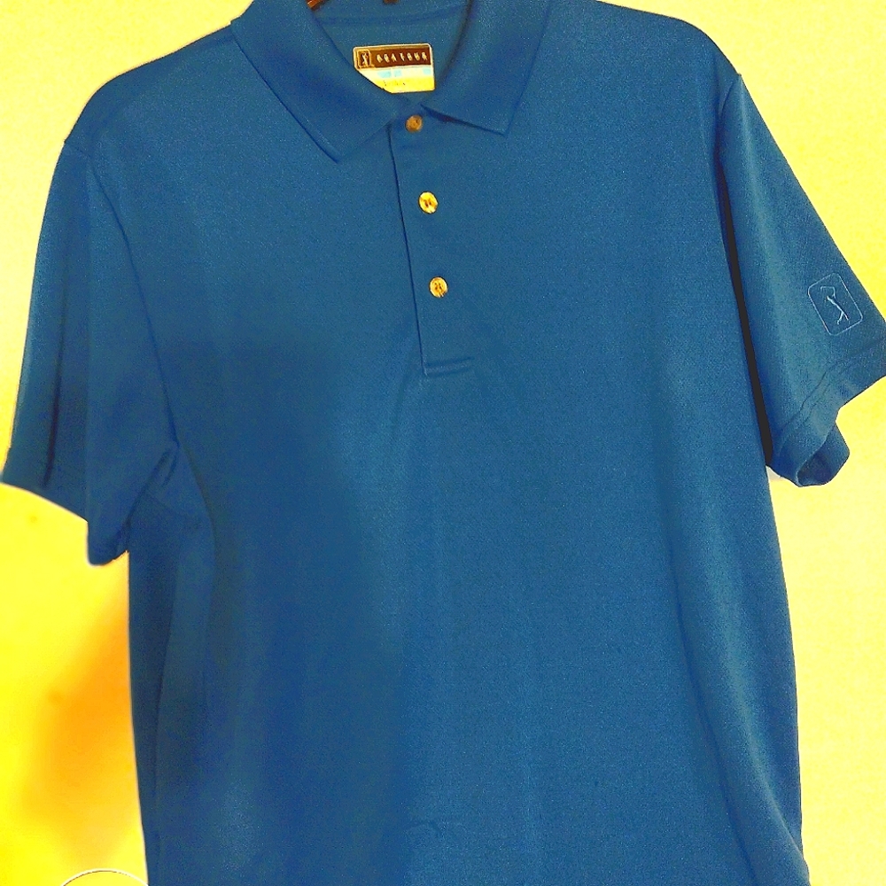 PGA Tour air flux ,size medium, bright blue .